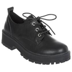 Women's Faux Leather Chief Oxfords - Black