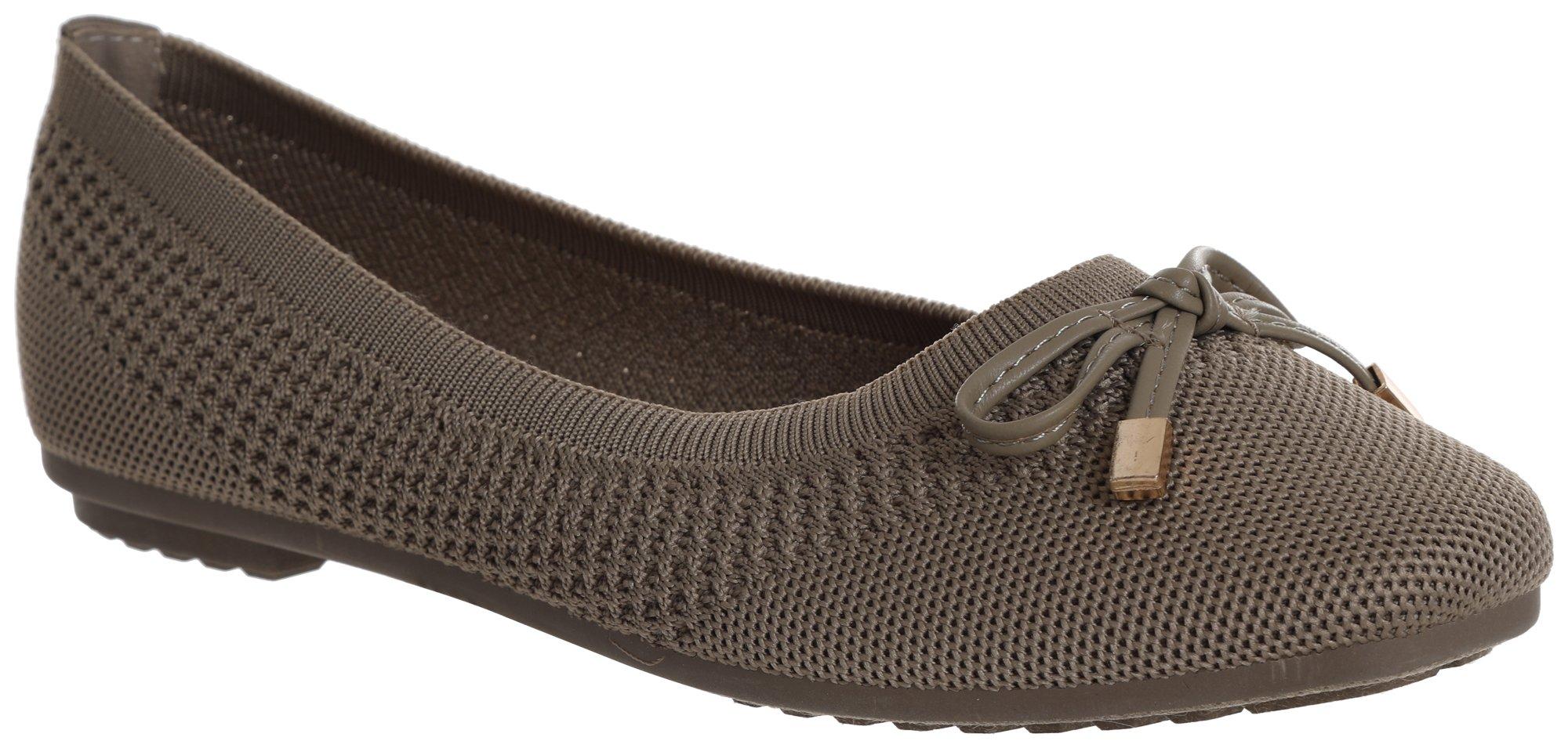 Women's Solid Present Knit Flats