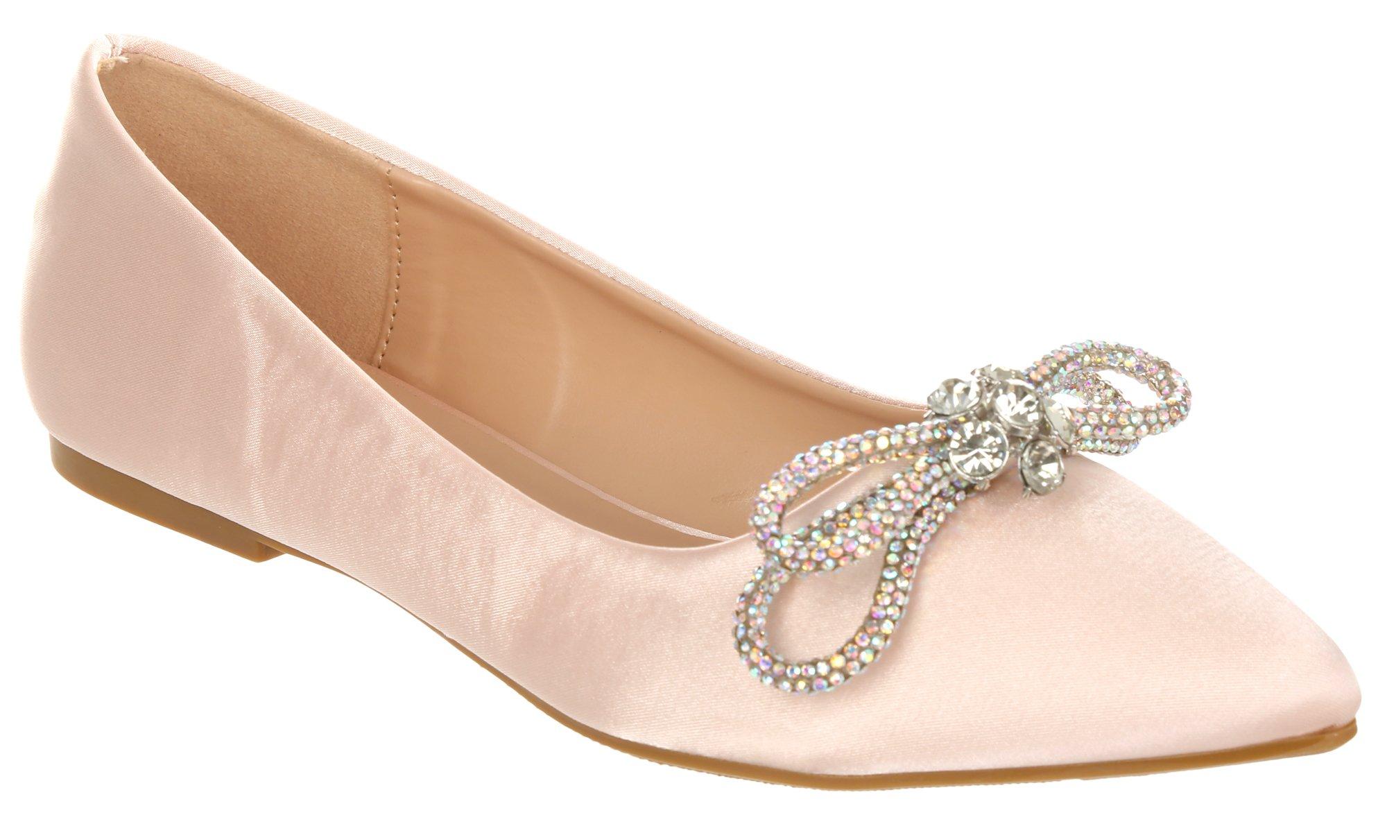 Women's Bling Bow Flats