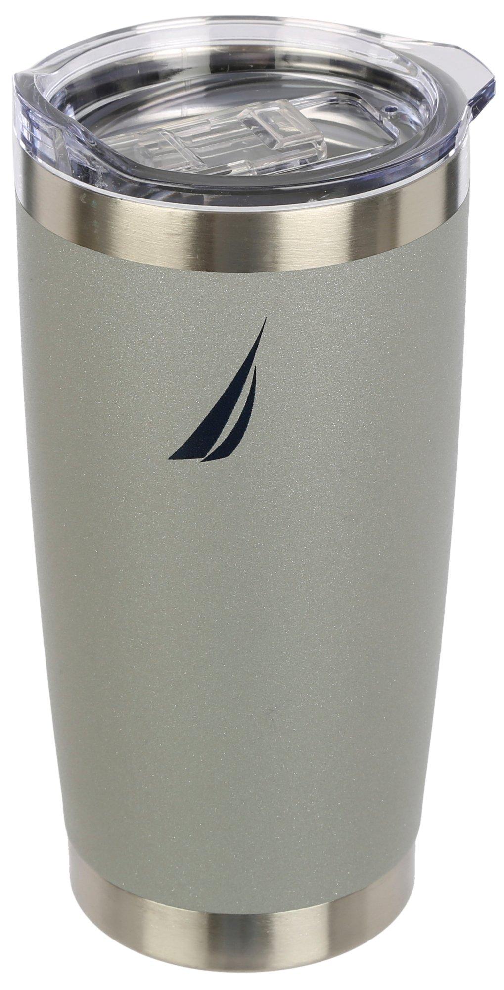 Ozark Trail Insulated Stainless Steel Water Bottle, Silver, Flip Lid, 32 fl  oz