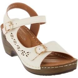 Women's Perforated Lifted Sandals