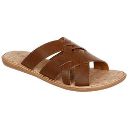 Women's Faux Leather Mona Sandals - Brown