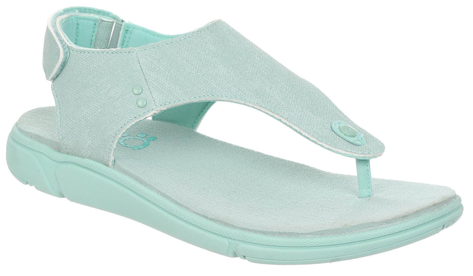 Women's Flat Velcro Thong Sandals