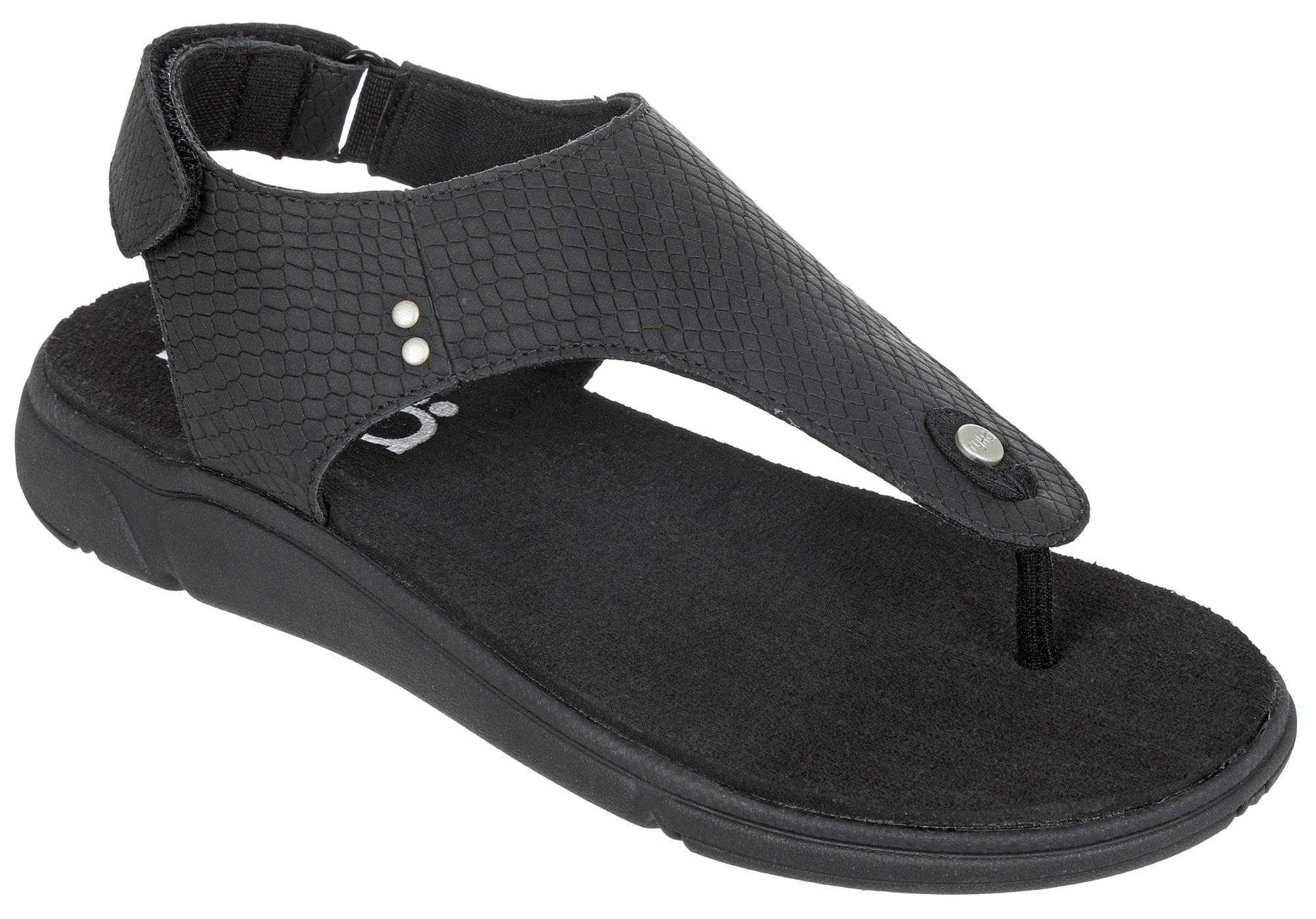 Women's Flat Velcro Thong Sandals