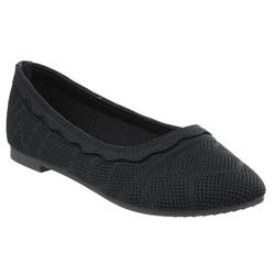 Women's Mesh Knit Slip-On Shoes - Black