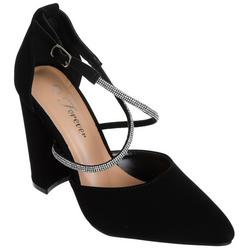 Women's Strappy Winesome Pointed Heels - Black
