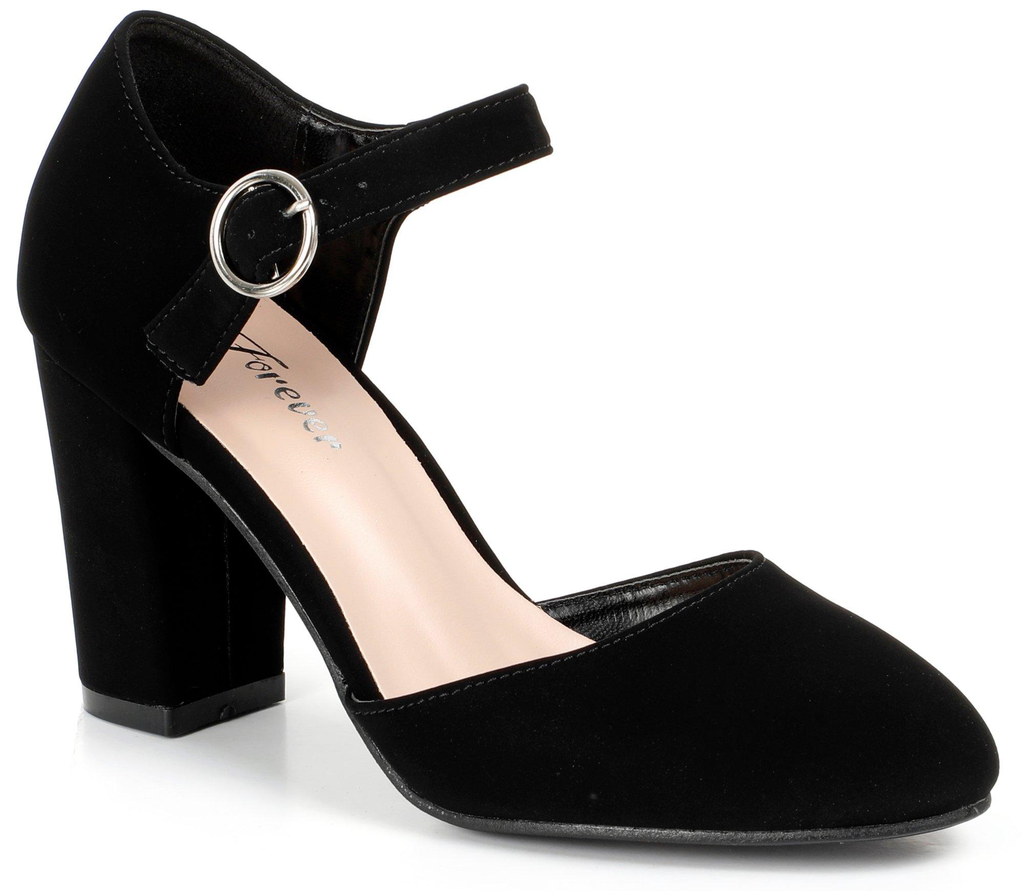 Women's Cello Block Heels - Black