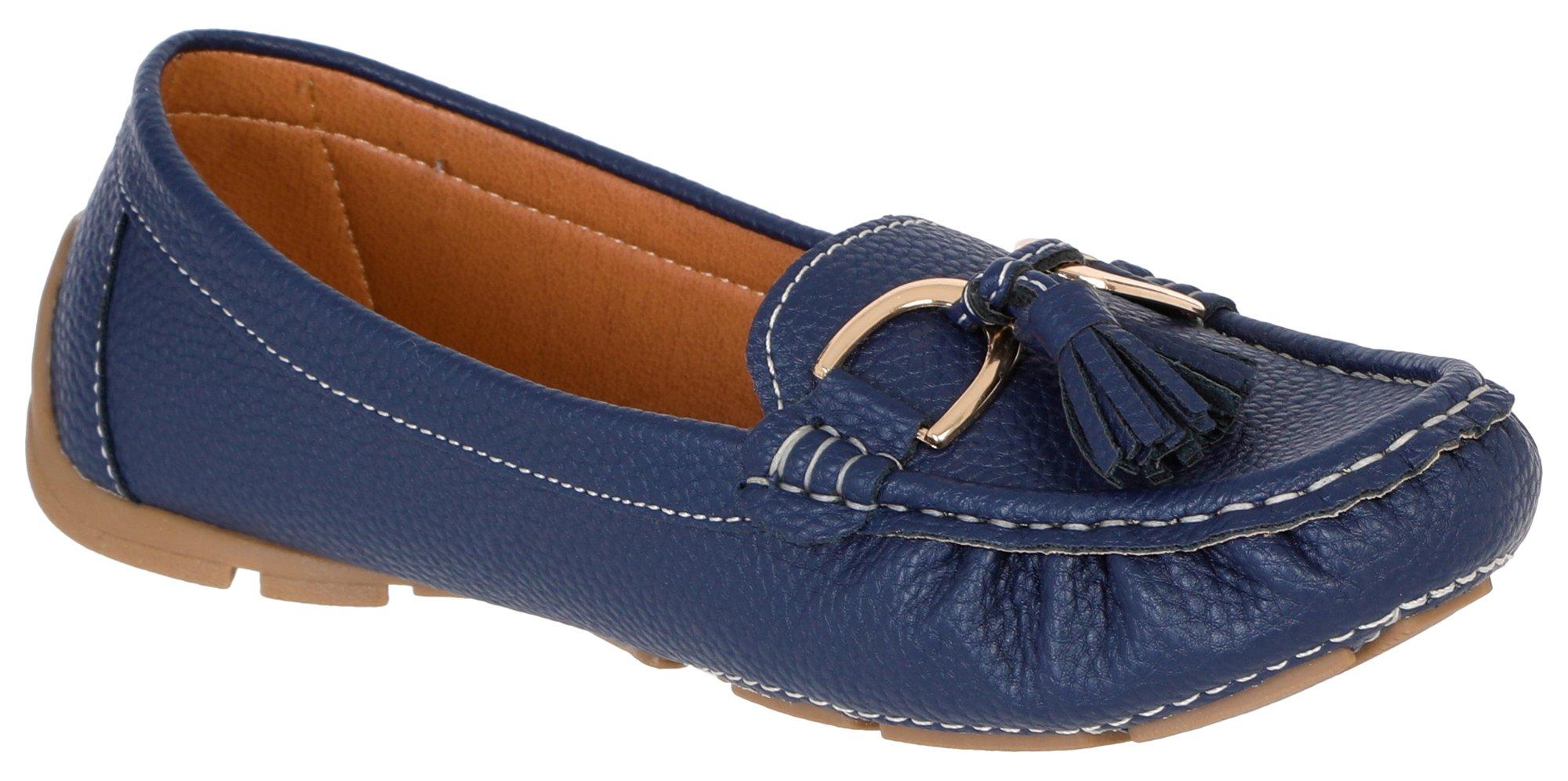 Women's Pebbled Faux Leather Loafers