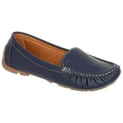 Women's Pebbled Faux Leather Loafers