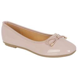 Women's Solid Patent Leather Flats