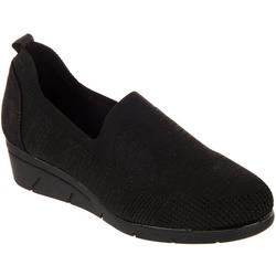 Women's Solid Knit Comfort Wedges