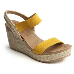 Women's Double Band Espadrille Wedges