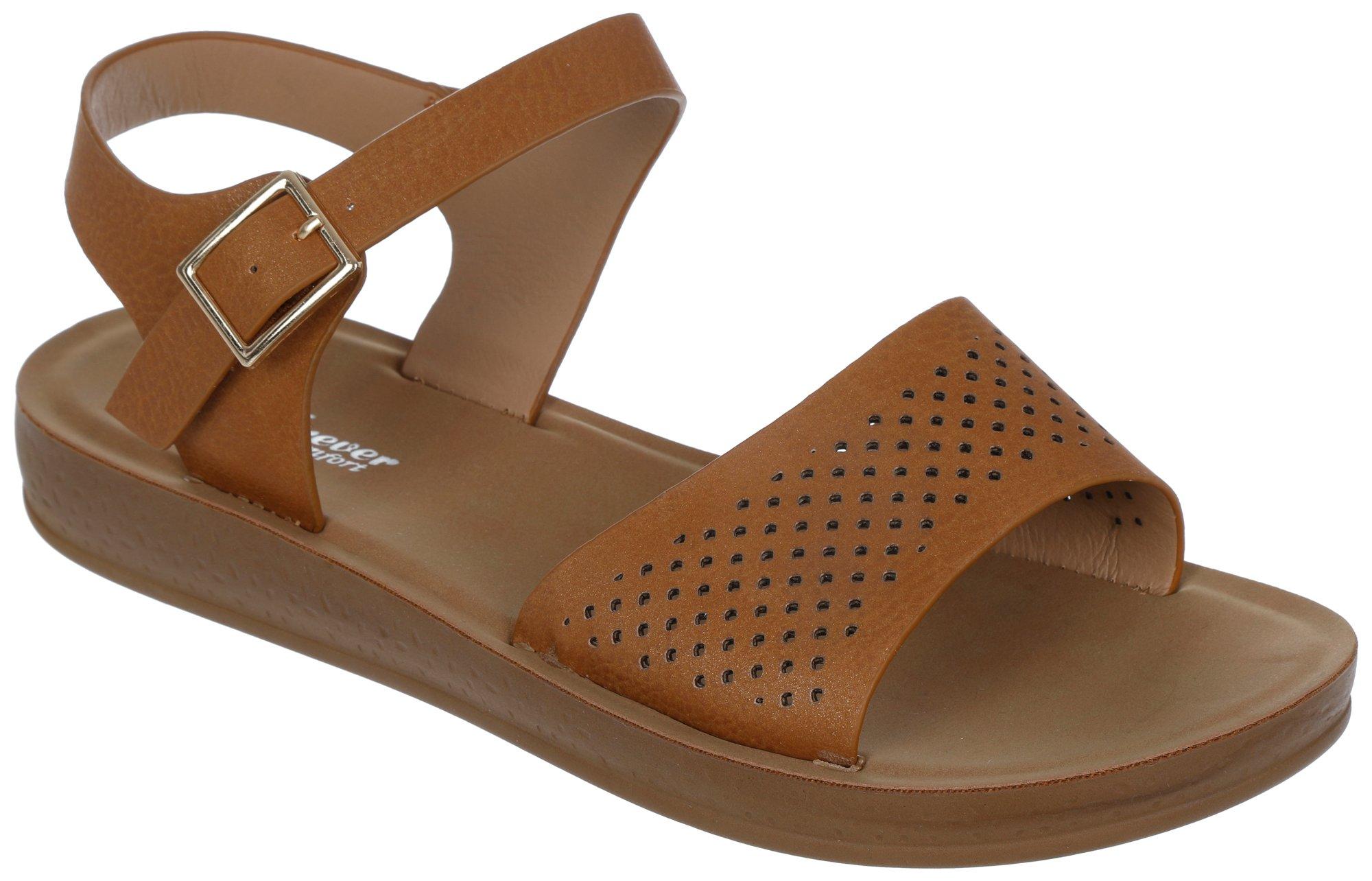 Women's Solid Single Band Sandals