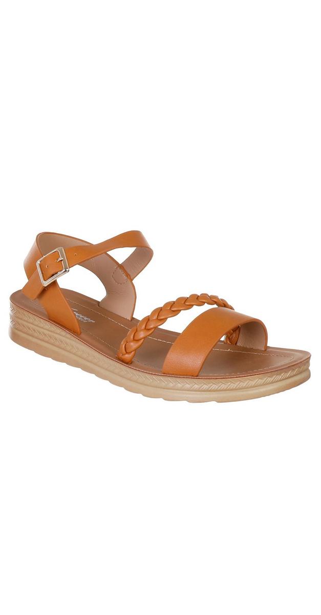 Womens Royalty Wedge Sandals Tan Bealls