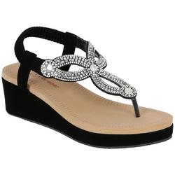 Women's Foam Rhinestone Wedge Sandals