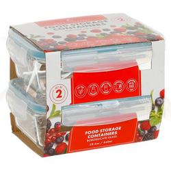 2 Pk Food Storage Containers