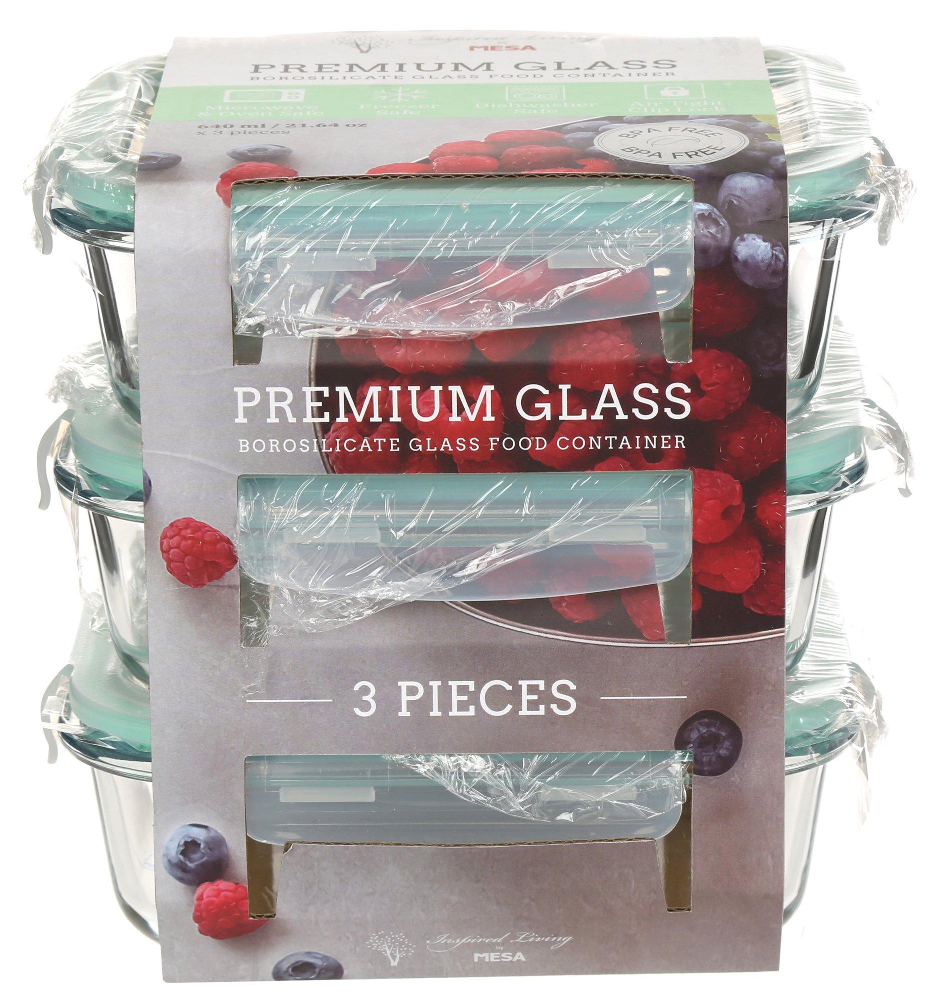 3 Pk Food Storage Containers