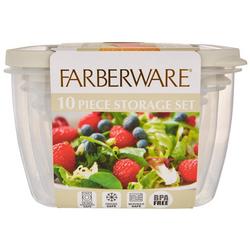 10 Pk Food Storage Containers