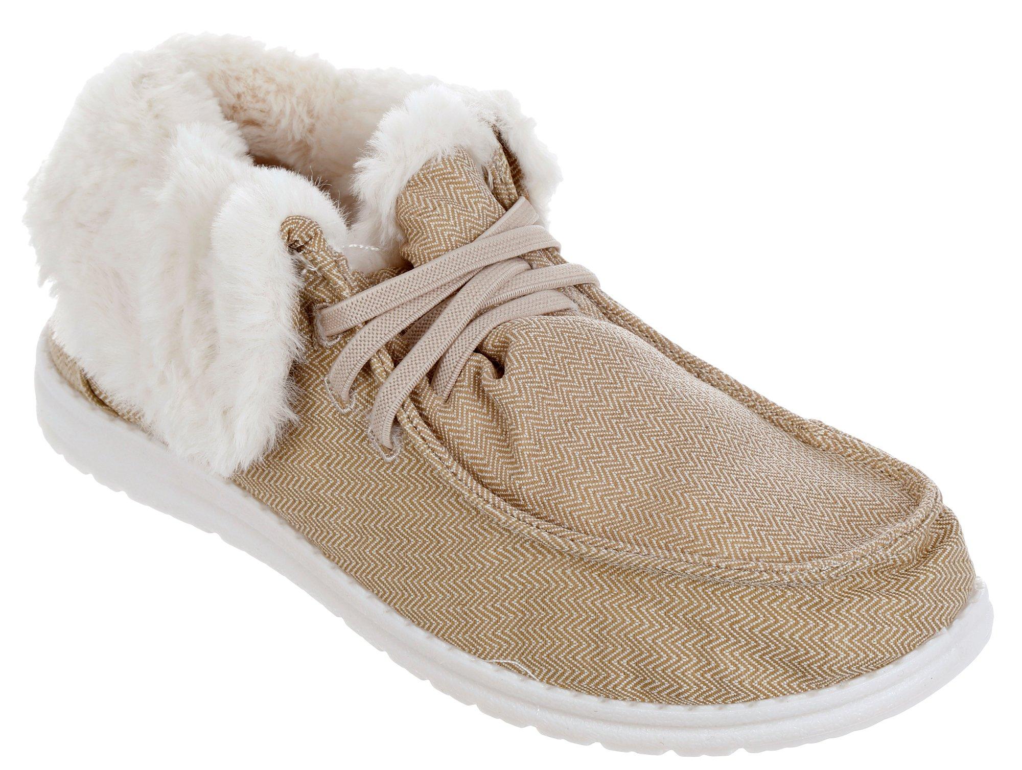 Women's Faux Fur Lined Slip Ons