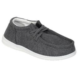 Women's Solid Canvas Slip-Ons - Grey