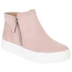 Women's High Top Faux Suede Slip On Shoes