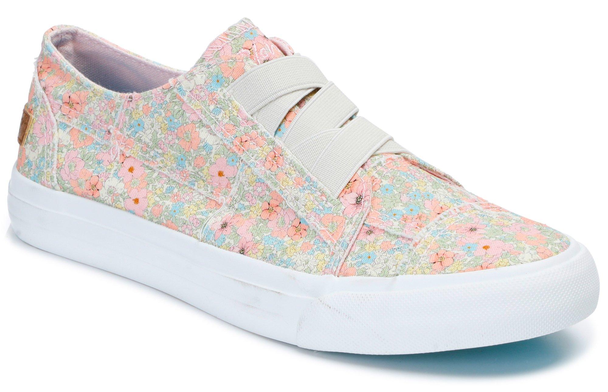 Women's Floral Canvas Sneakers