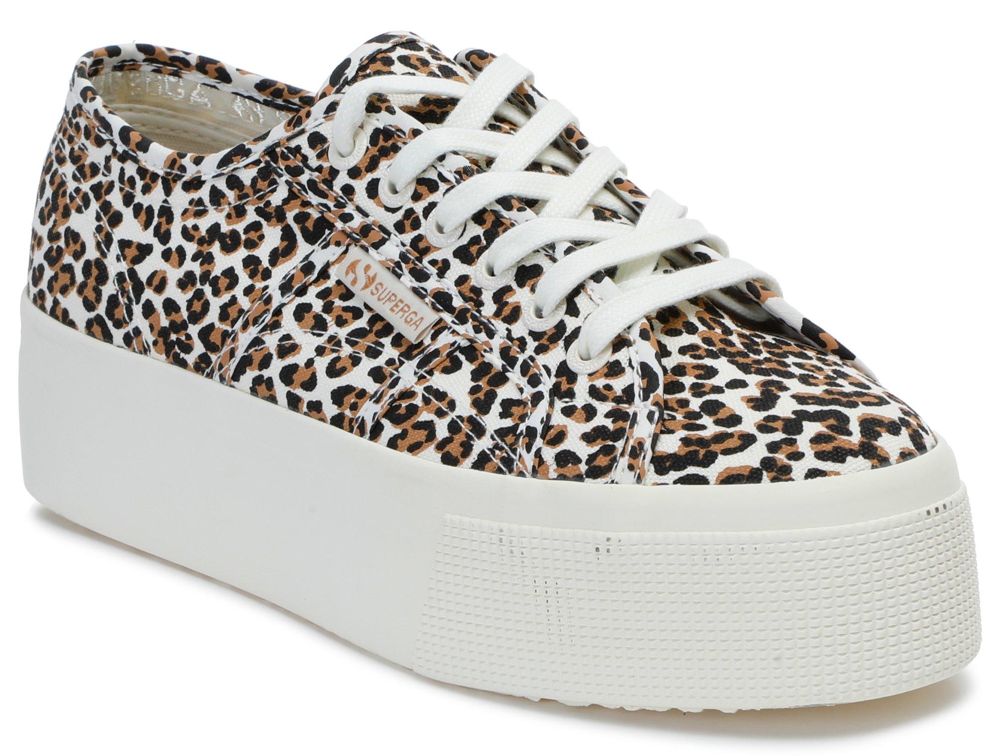 Women's Leopard Print Platform Sneakers