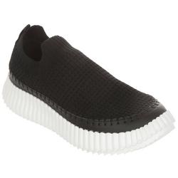 Women's Solid Knit Slip Ons