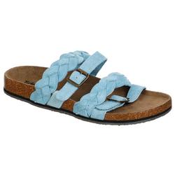 Women's Double Band Footbed Slides