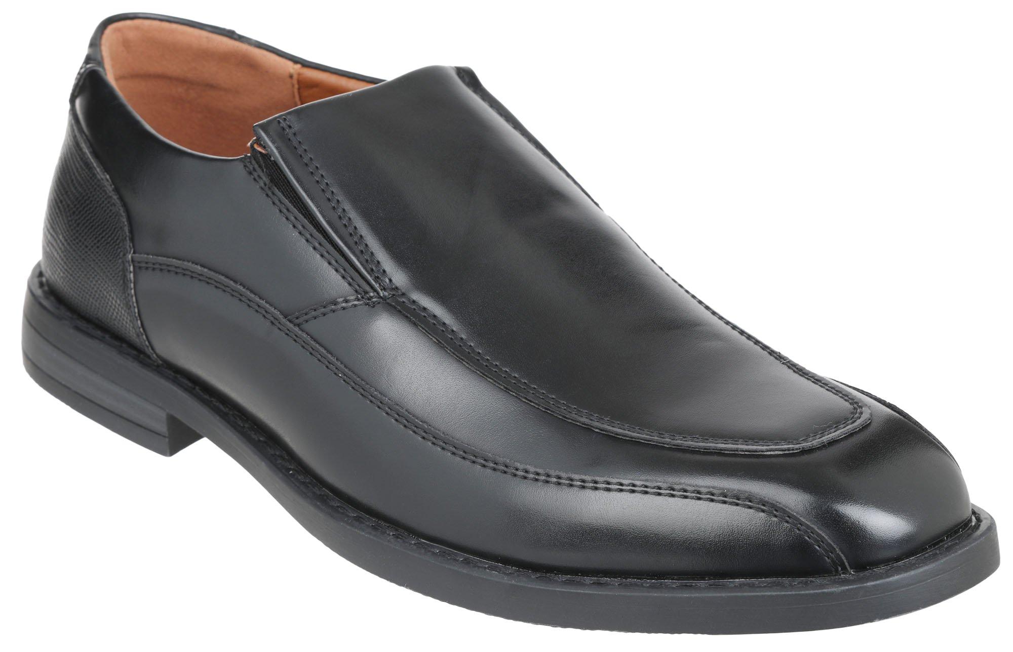 Men's Solid Danford Faux Leather  Dress Shoes - Black