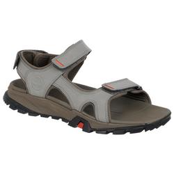 Men's Solid Strappy Comfort Sandals - Grey