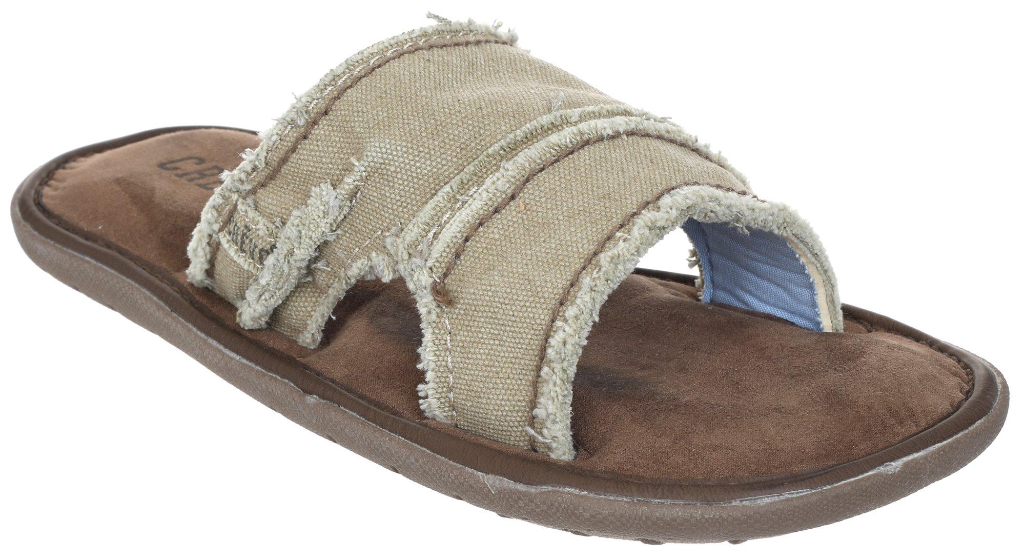 Men's canvas slide online sandals