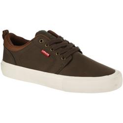 Men's Casual Faux Leather Sneakers - Brown