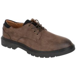 Men's Faux Leather Dress Shoes - Brown
