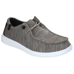 Men's Woven Boat Shoes - Grey