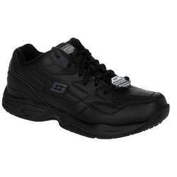Men's Solid Slip Resistant Athletic Sneakers - Black