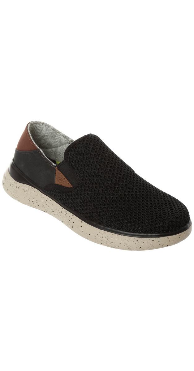 Men's Solid Relaxed Fit Slip-Ons - Black | bealls