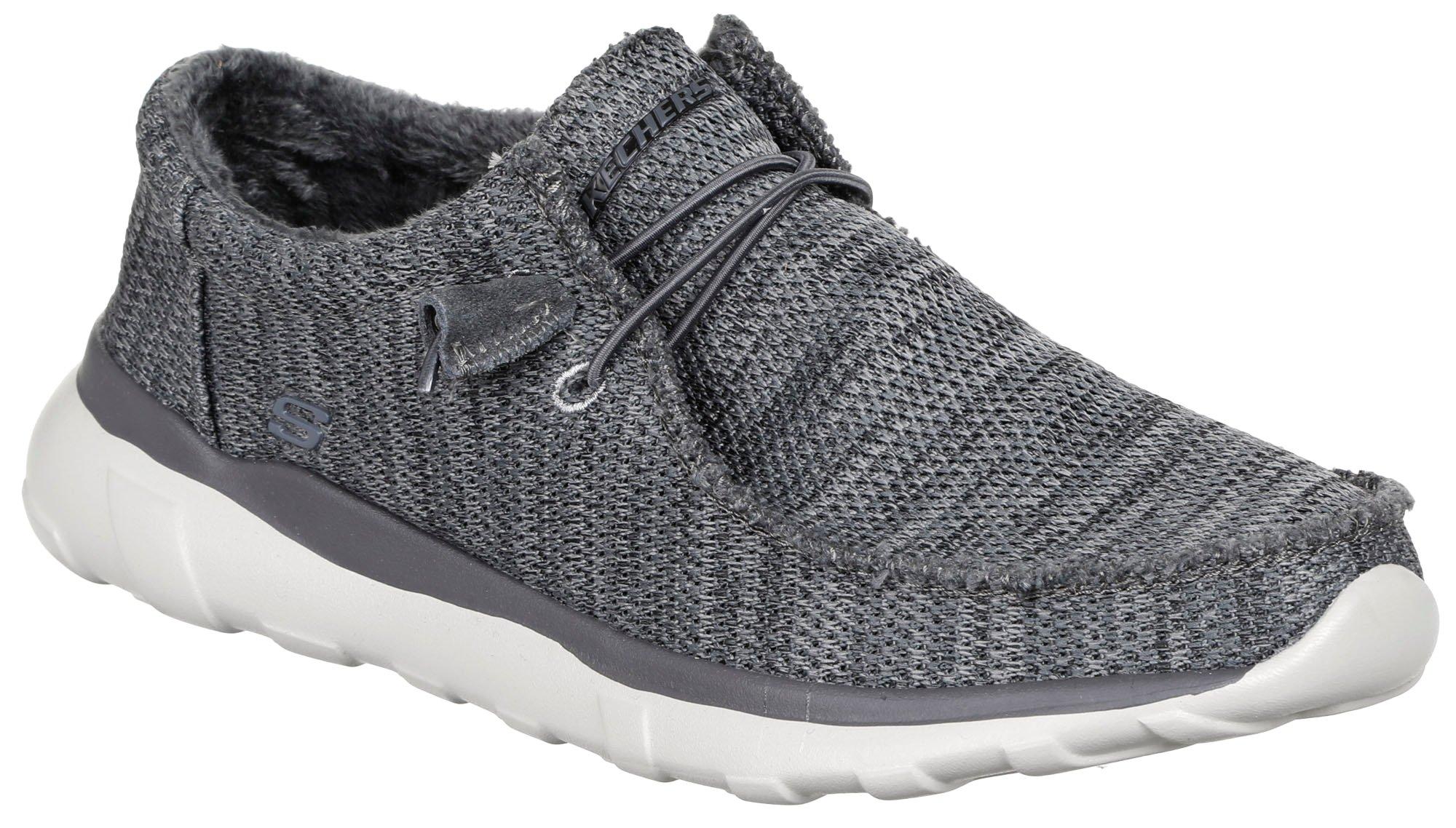 Men's Heathered Slip Ons - Grey