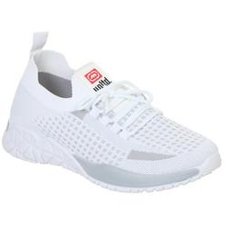 Men's Victor Solid Knit Slip-On Sneakers - White