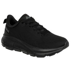 Men's Solid Knit Athletic Sneakers - Black