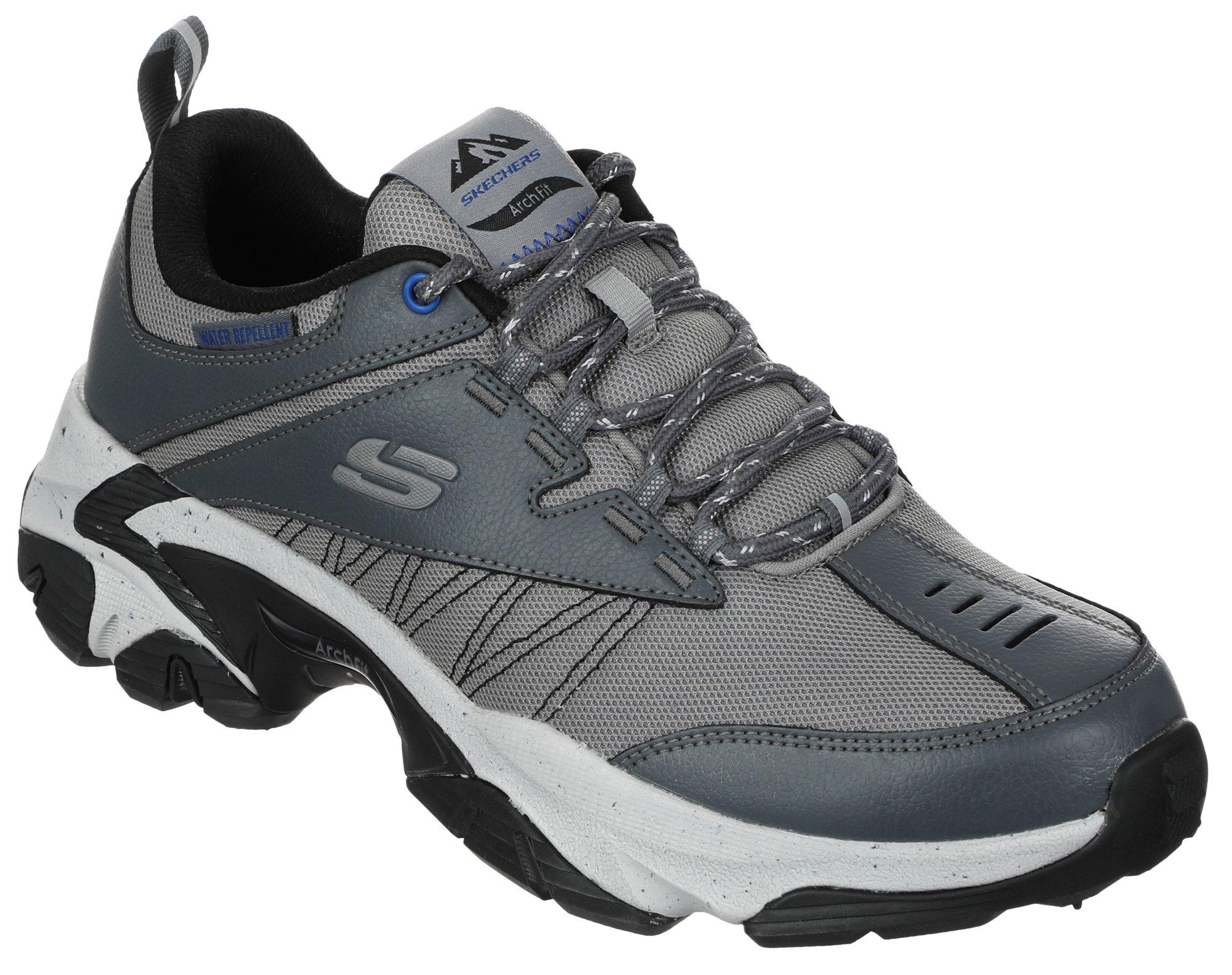 Men's Arch-Fit Trail Sneakers - Grey