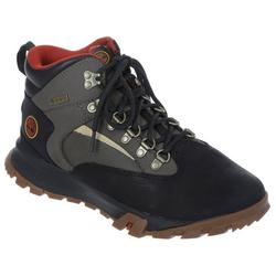 Men's Hiker Leather Boots - Black