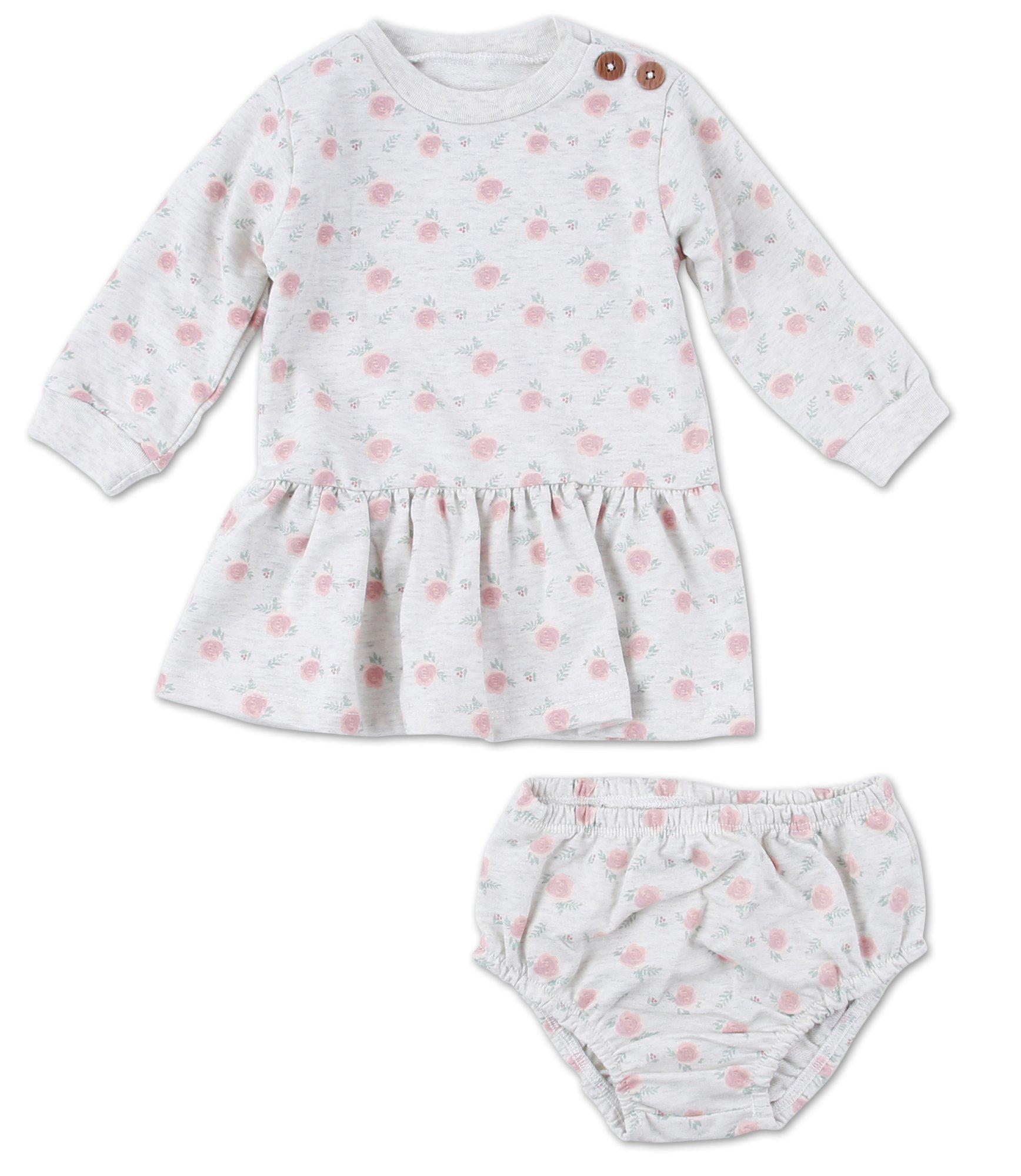 Baby Girls 2 Pc Dress Set