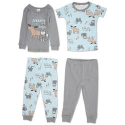 Baby Boys 4 Pc Pajama Pants Set