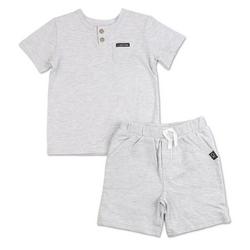 Baby Boys 2 Pc Solid Shorts Set