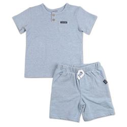 Baby Boys 2 Pc Solid Shorts Set