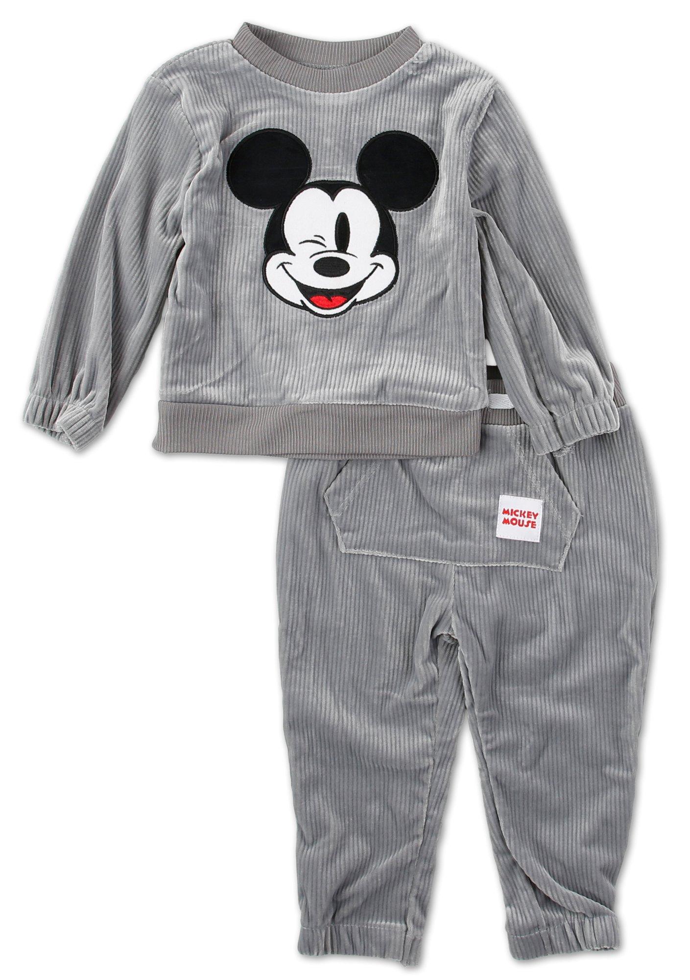 Baby Boys 2 Pc Mickey Mouse Pants Set