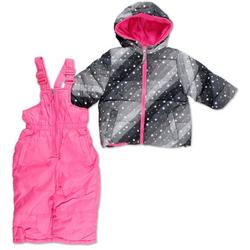 Baby Girls 2 Pc Snowsuit & Jacket Set