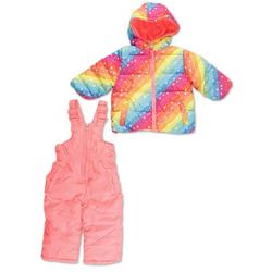 Baby Girls 2 Pc Snowsuit & Jacket Set