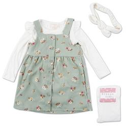 Baby Girls 4 Pc Dress Set